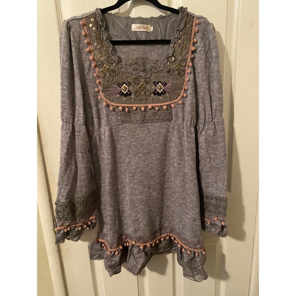 Unique tunic sweater
